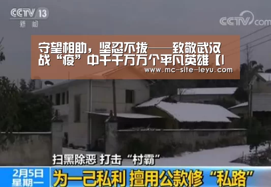 守望相助,坚忍不拔——致敬武汉战“疫”中千千万万个平凡英雄【leyu】