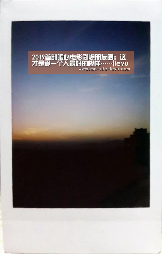 2019首部暖心电影刷爆朋友圈:这才是爱一个人最好的模样……|leyu